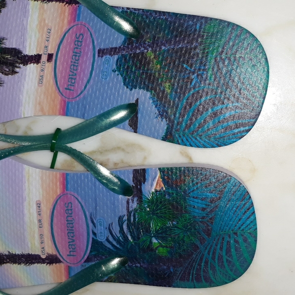 Havaianas "Lilac Passage" Slim Flip Flops - Picture 5 of 7